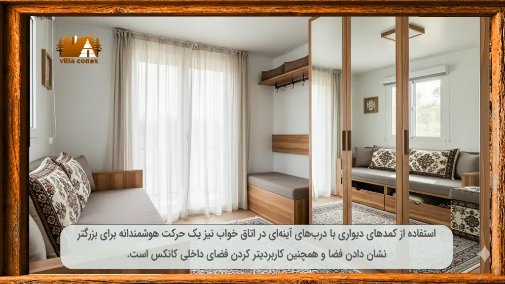 استفاده از آنه های قدی برای دکوراسیون داخلی کانکس ویلایی